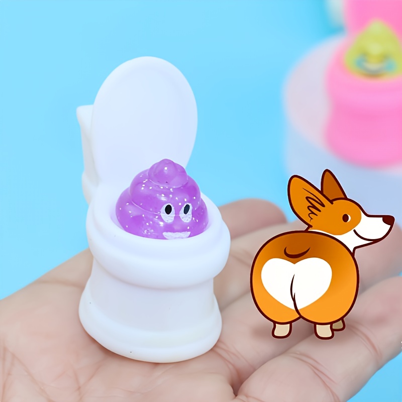 Laugh Out Loud with Squeeze Toilet Poop TPR Soft Kawaii Mochi Fidget Stress Relief Toy for Kids
