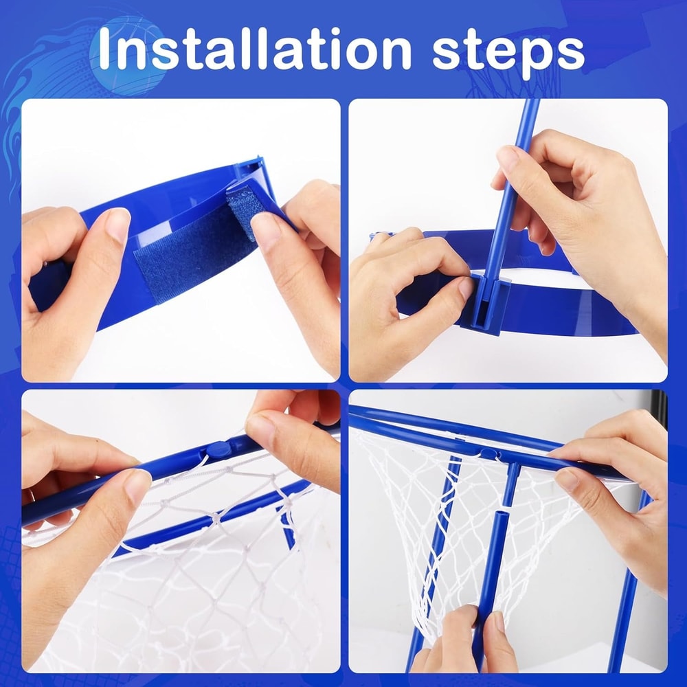 Adjustable Pack Head Hoop Basketball Party Game, Kids Adults Headband with Balls Fun Birthday Gift