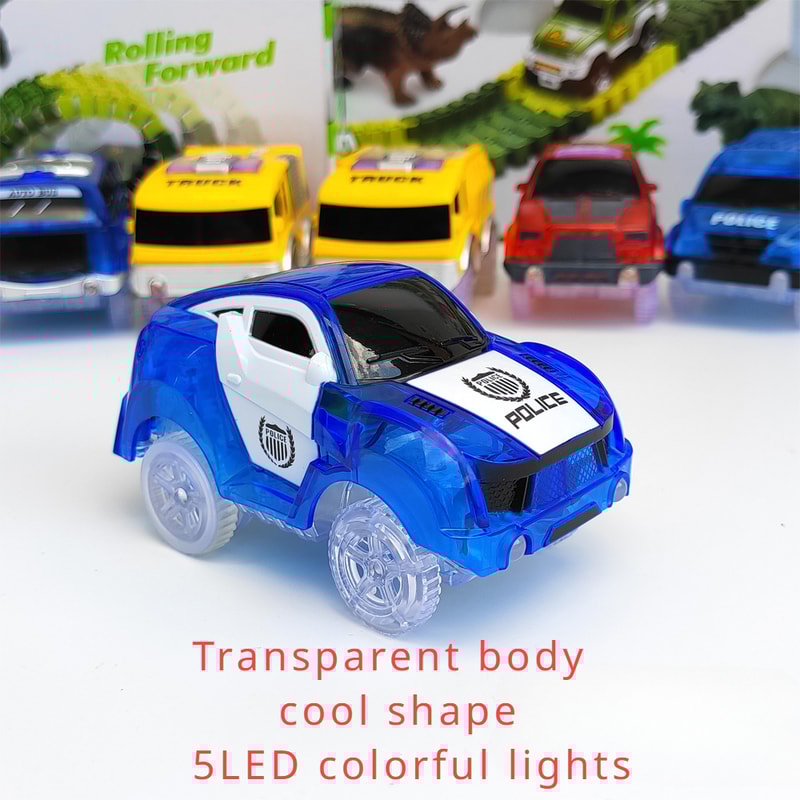 Tracks Cars Only Replacement Flex Race Cars Magic Tracks LED Lights Up For Kids Glow In The Dark Ca 8