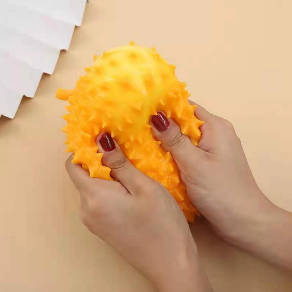 Squeeze Ball Soft Durian Squishy Stress Toys, Fruit Fidget for Adults and Kids