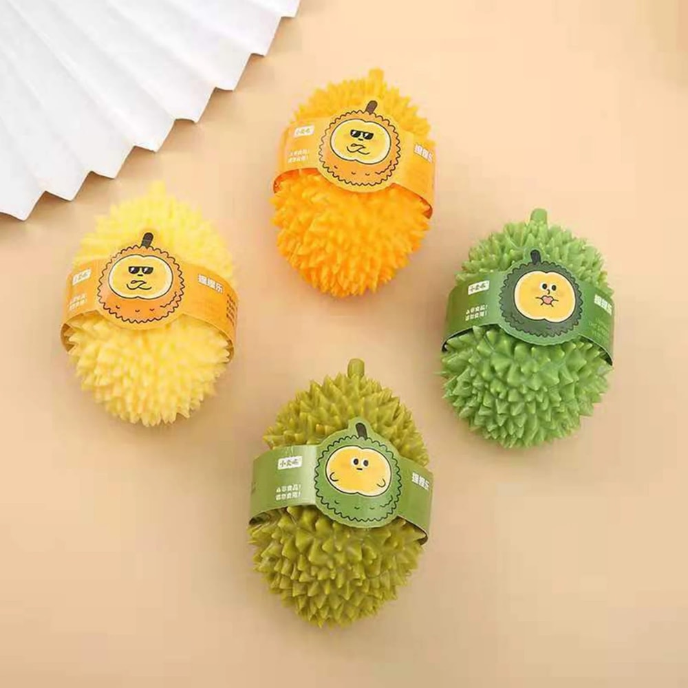 Squeeze Ball Soft Durian Squishy Stress Toys, Fruit Fidget for Adults and Kids