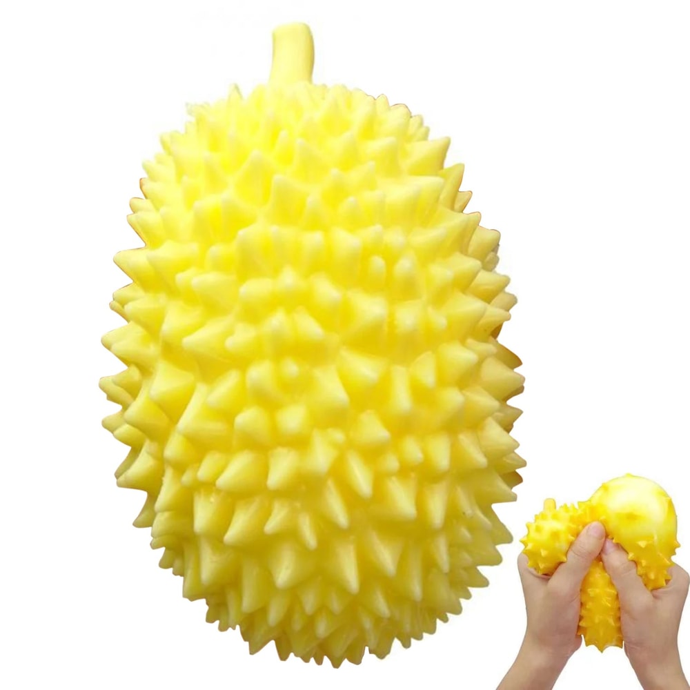 Squeeze Ball Soft Durian Squishy Stress Toys, Fruit Fidget for Adults and Kids