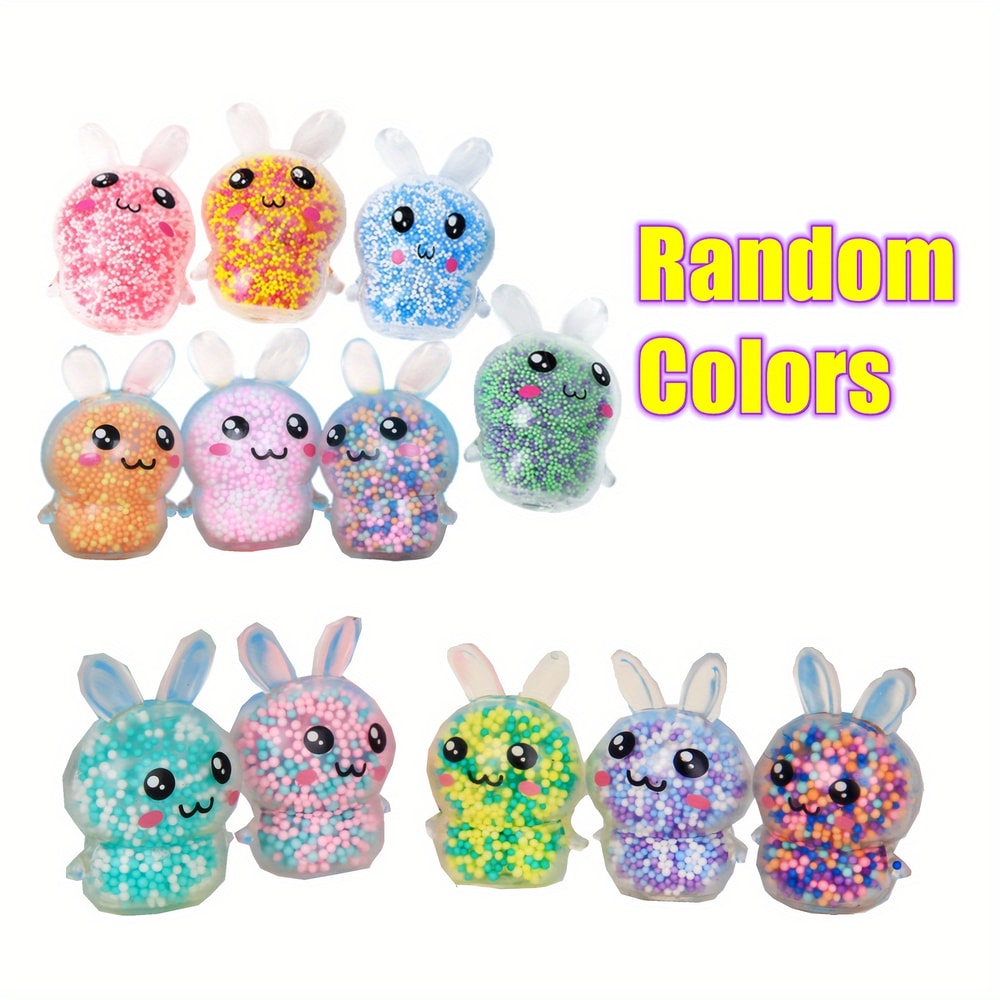 Mini Squishy Alien Toys Bunny, Squeeze Toy Stress Relief, Party Favors, Funny Outer Space Fidget Creature Balls