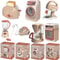 Pretend Play Kitchen Accessories for Kids with Blender, Toaster, Coffee Maker, Mixer, Vacuum with Lights & Sounds