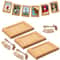 Kraft Paper Photo Frames for Hanging, Baby Picture Frame Display with Free Clips & Twine for Home Wall Decor