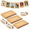 Kraft Paper Photo Frames for Hanging, Baby Picture Frame Display with Free Clips & Twine for Home Wall Decor