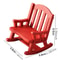 Tiny Mini Swing Rocking Chair Model Toys Decor Scale Wooden