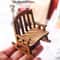 Tiny Mini Swing Rocking Chair Model Toys Decor Scale Wooden