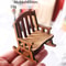 Tiny Mini Swing Rocking Chair Model Toys Decor Scale Wooden
