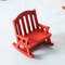 Tiny Mini Swing Rocking Chair Model Toys Decor Scale Wooden