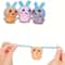 Squishy Bunny Stress Balls with Light, , Stress Relief Toy for Kids, Colorful Rabbit Fidget Toy for Easter Basket