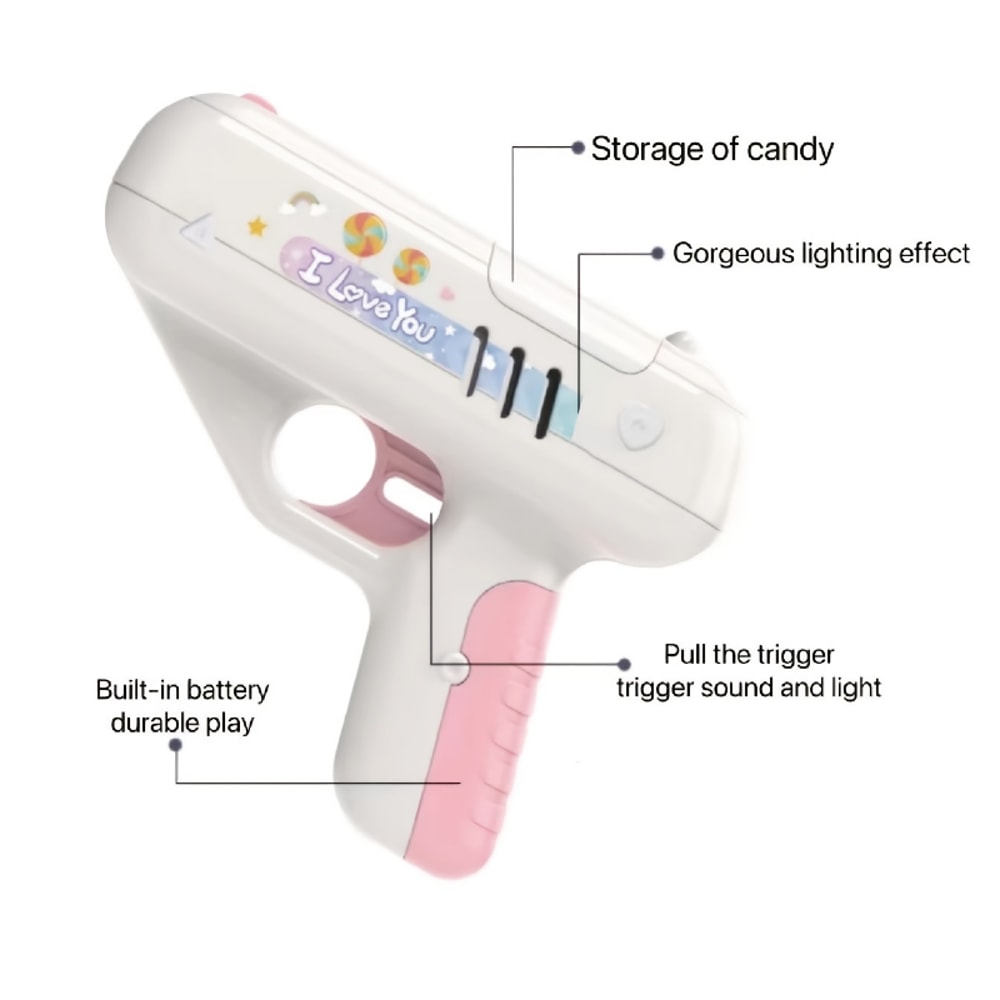 Creative Lollipop Gun, Love Surprise Toy, Fun Gift for Boyfriend, Girlfriend, & Kids
