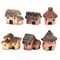 Fairy Garden Mini House Set 6PCSDIY Miniature Village Hut Decor For Gardens Dollhouses 6