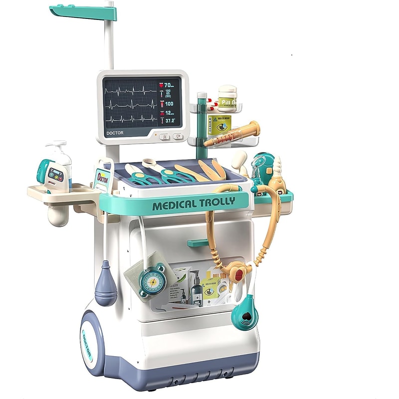 Pretend Doctor Playset For Kids Stethoscope Medical Toy For Toddlers Doctor Kit With Medical Statio 5