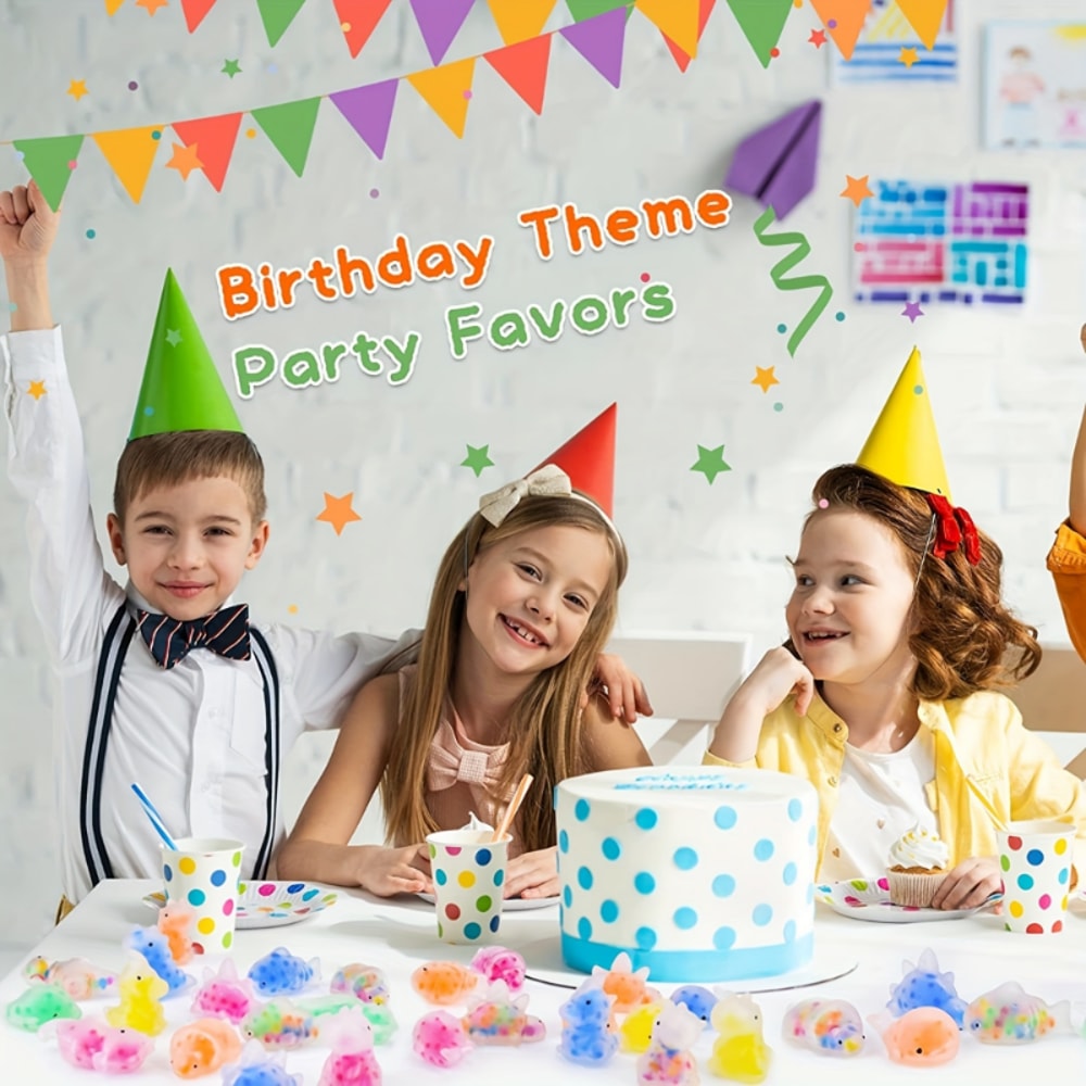 Random Pattern Mochi Toys With Water Beads Kids Stress Relief Baubles Party Favors 4