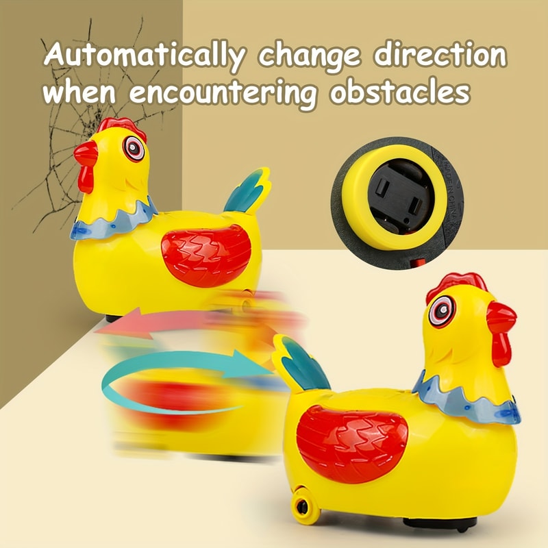 Electric Chicken Toy Doll, Music Talking Walking Chicken, Singing Dancing Egg Laying Chick Toy for Easter, Boys and Girl