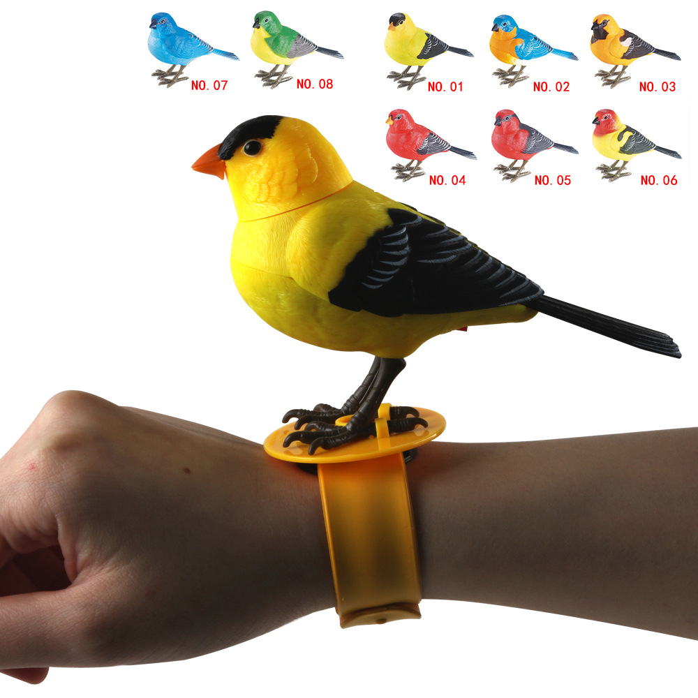 Interactive Electric Singing Bird Toy, Simulation Electronic Bird Toys for Kids with Motion Control