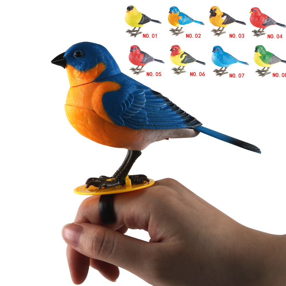 Interactive Electric Singing Bird Toy, Simulation Electronic Bird Toys for Kids with Motion Control
