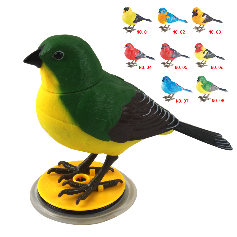 Interactive Electric Singing Bird Toy, Simulation Electronic Bird Toys for Kids with Motion Control