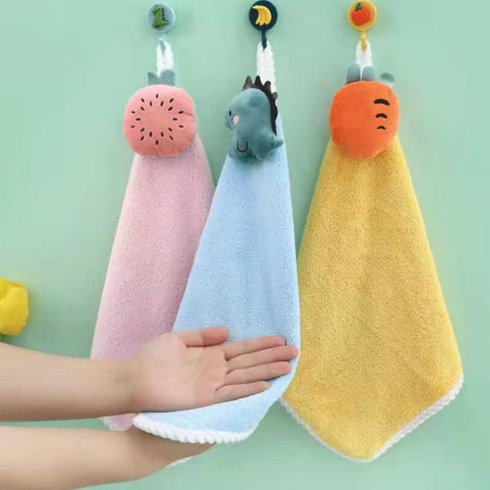 Super Absorbent Hand Towels For Infant Cute Microfiber Fingertip Towels For Kids Baby Suitable For 2