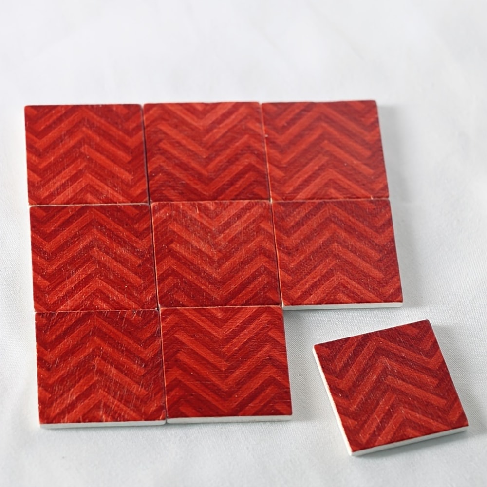 Miniature Dollhouse Flooring Solid Wood Floor Tiles For Scale DIY Dollhouse Accessories 3