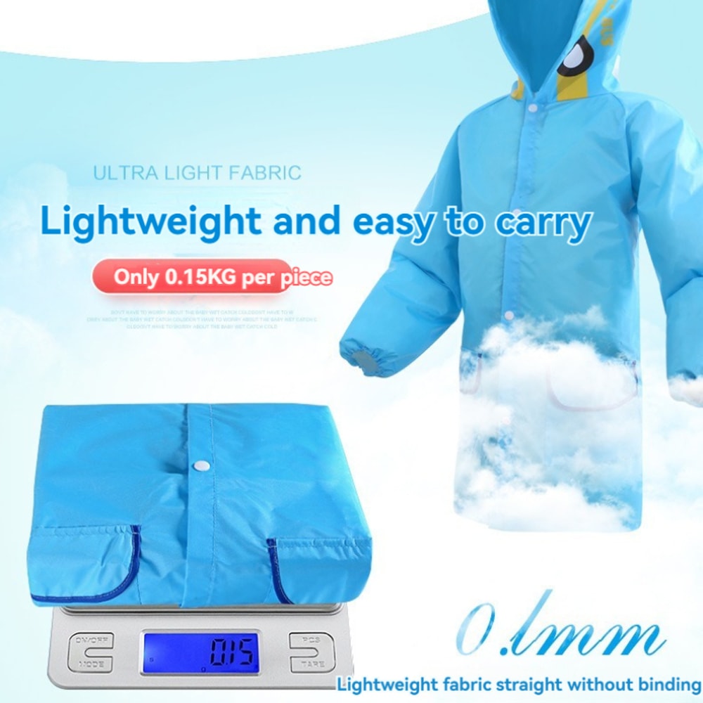 Cartoon Animal Raincoat For Kids Stylish Toddler Rain Poncho Boys Girls Waterproof Jacket 2