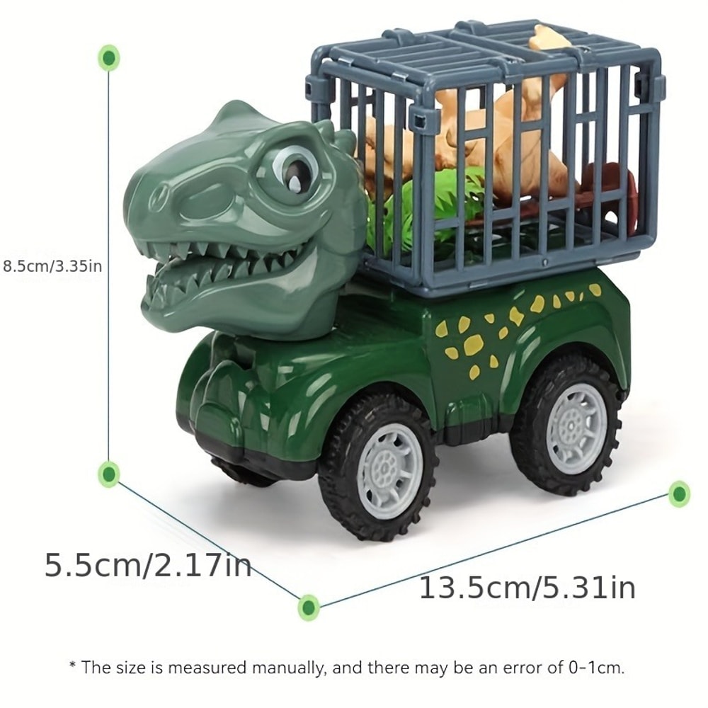 Dinosaur Transport Truck For Kids Friction Powered Dinosaur Toys Pull Back Dino Cars For Boys 1
