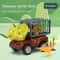 Dinosaur Transport Truck For Kids Friction Powered Dinosaur Toys Pull Back Dino Cars For Boys 7