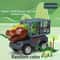 Dinosaur Transport Truck For Kids Friction Powered Dinosaur Toys Pull Back Dino Cars For Boys 8
