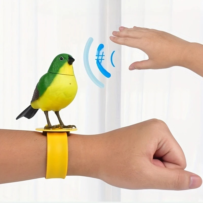 Electric Singing Bird Toy, Cute Interactive Bird Toy Simulation for Kids with Motion & Sound Control