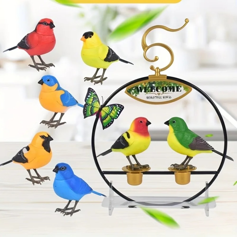 Electric Singing Bird Toy, Cute Interactive Bird Toy Simulation for Kids with Motion & Sound Control