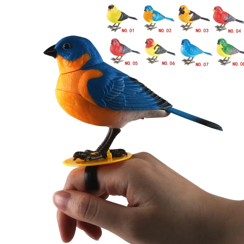 Electric Singing Bird Toy, Cute Interactive Bird Toy Simulation for Kids with Motion & Sound Control