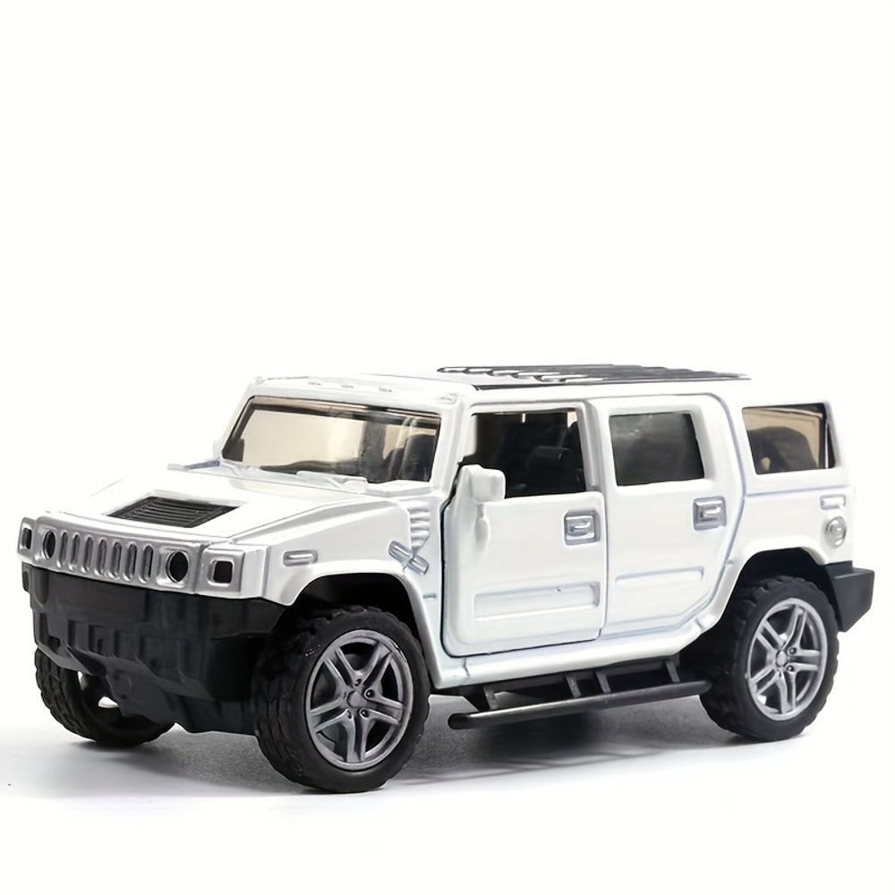 Pull Back Alloy Car Toy Diecast SUV Model Metal Vehicle With Open Doors For Kids Boys Girls Birthda 3