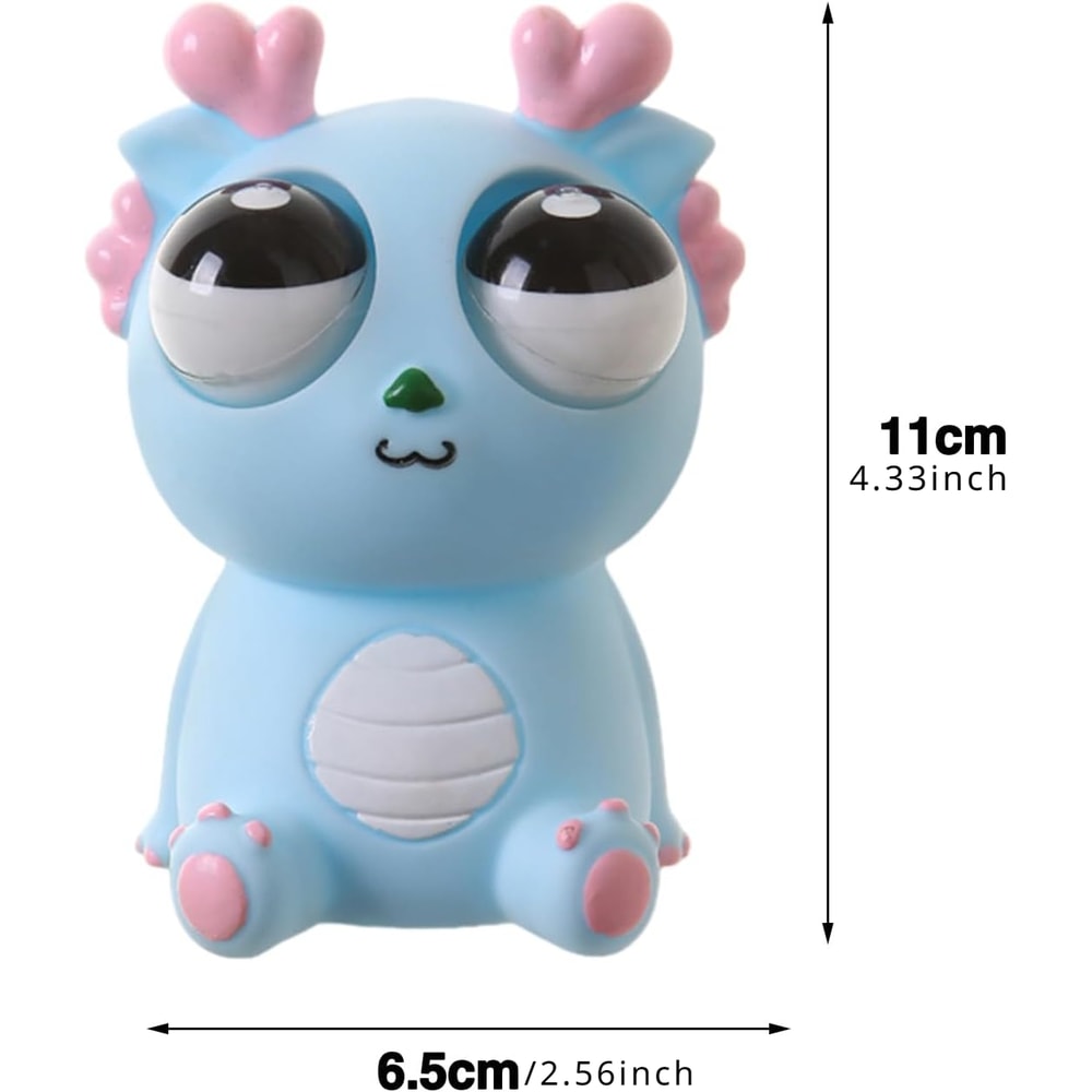 Sensory Fidget Toys with Popping Eyes Dragon, Stress Relief Squeeze Toy for Kids, Adults, and Autistic Children