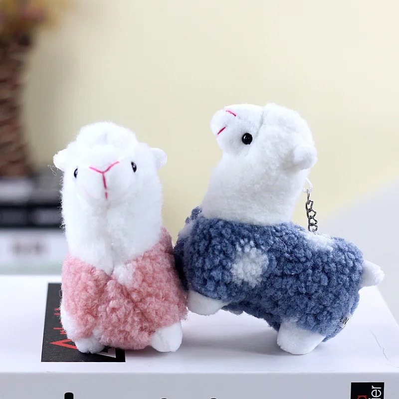 Cute Alpaca Plush Toy Soft Huggable Stuffed Doll For Kids Birthday Gift Keychain Pendant 5