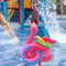Pink Inflatable Flamingo Ring Toss Game – Fun Party Toy for Kids with Random Color Rings