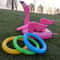 Pink Inflatable Flamingo Ring Toss Game – Fun Party Toy for Kids with Random Color Rings