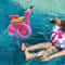 Pink Inflatable Flamingo Ring Toss Game – Fun Party Toy for Kids with Random Color Rings