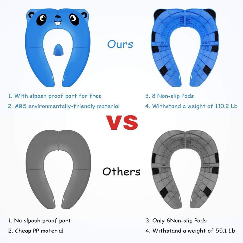 Portable Foldable Toddler Potty Training Seat With NonSlip Pads TravelFriendly Easy To Clean For K 5