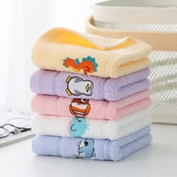 large soft cartoon animal towel for kids | absorbent bath & school towel gift for baby & children