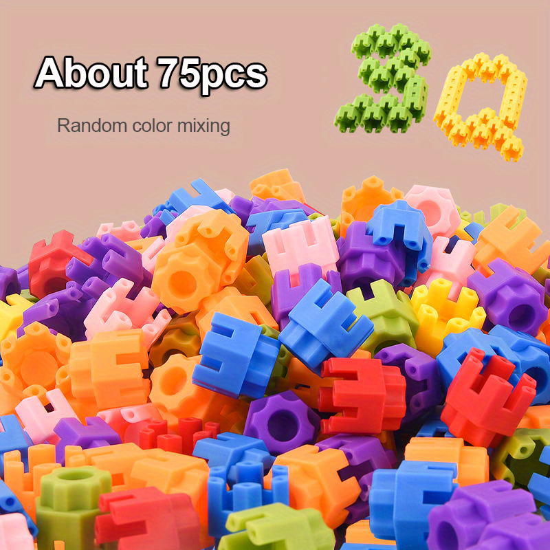 Kids Hexagonal STEM Building Blocks for Learning – Colorful Educational Toys for Kindergarten