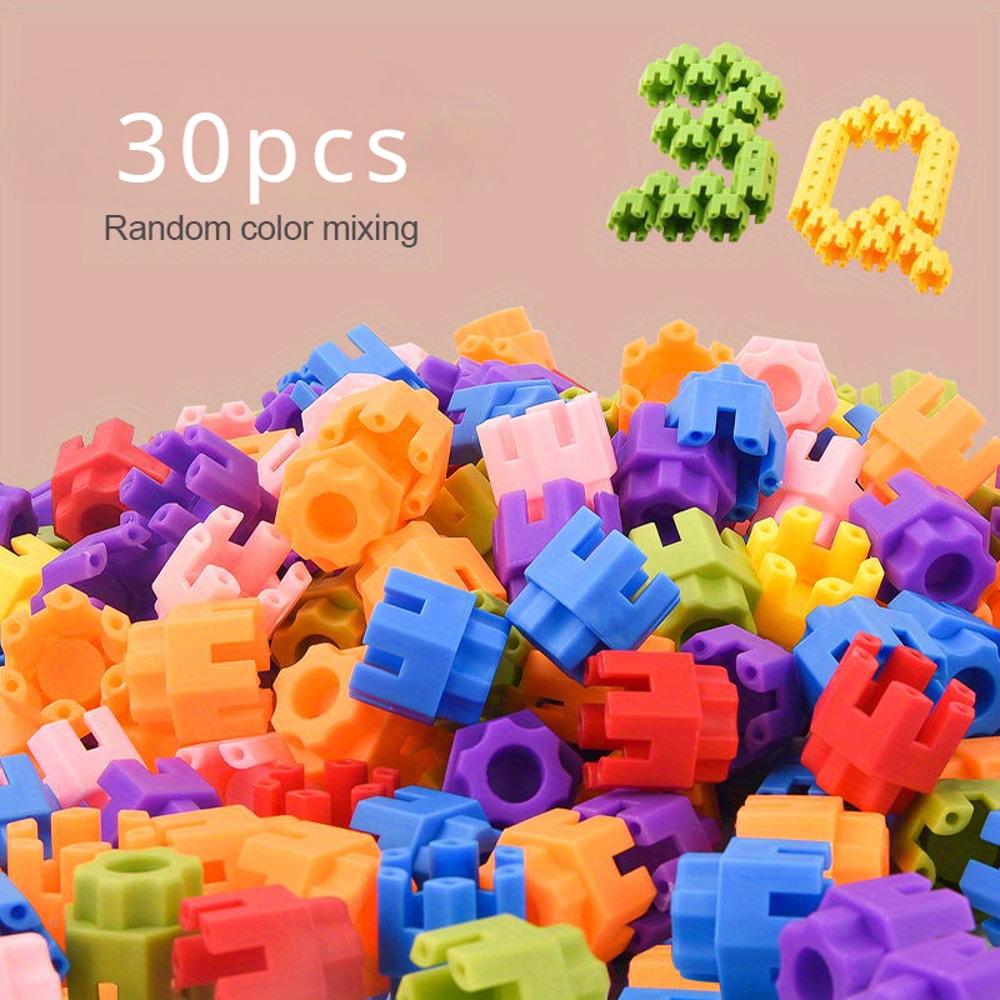 Kids Hexagonal STEM Building Blocks for Learning – Colorful Educational Toys for Kindergarten