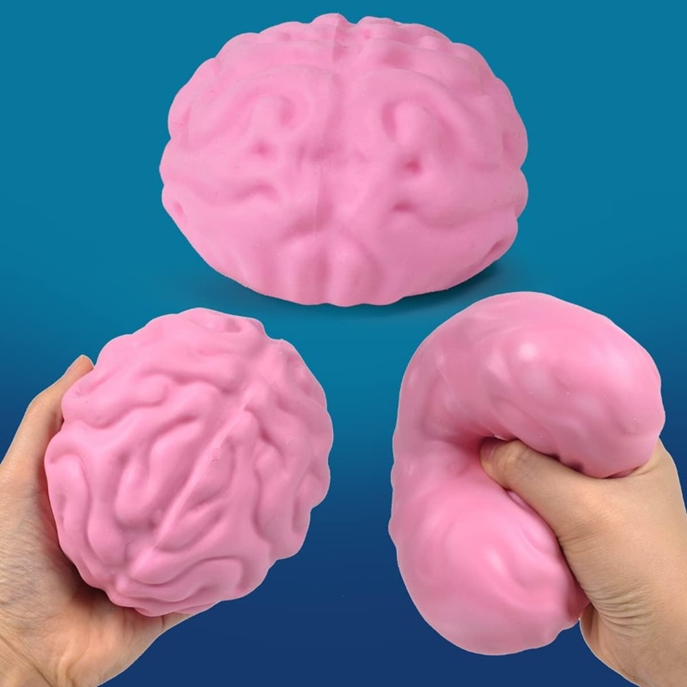 Mini Brain Squishy Squeeze Ball Fun Stress Relief Toy For Teens And Adults Perfect For Party Favor 0