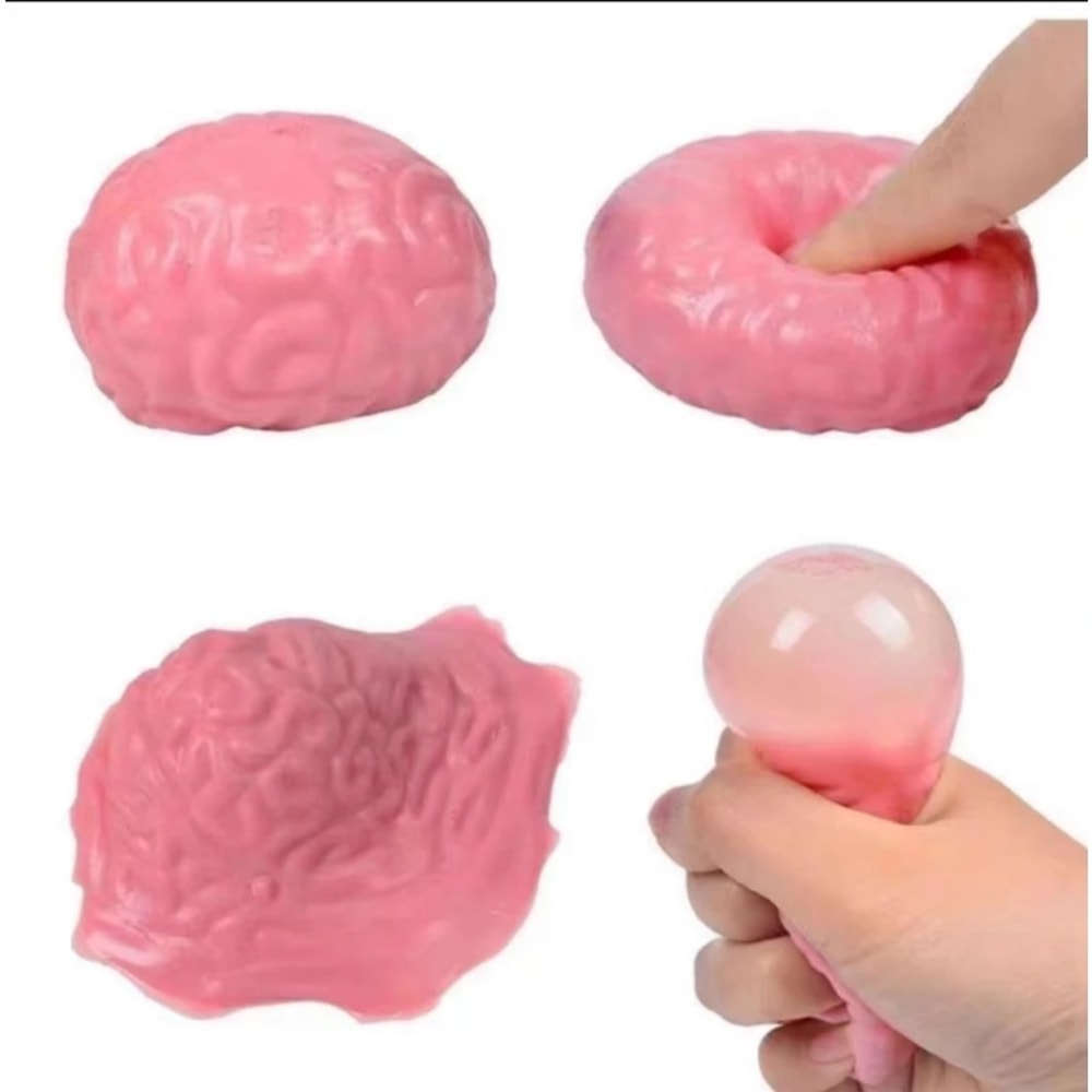 Mini Brain Squishy Squeeze Ball Fun Stress Relief Toy For Teens And Adults Perfect For Party Favor 4