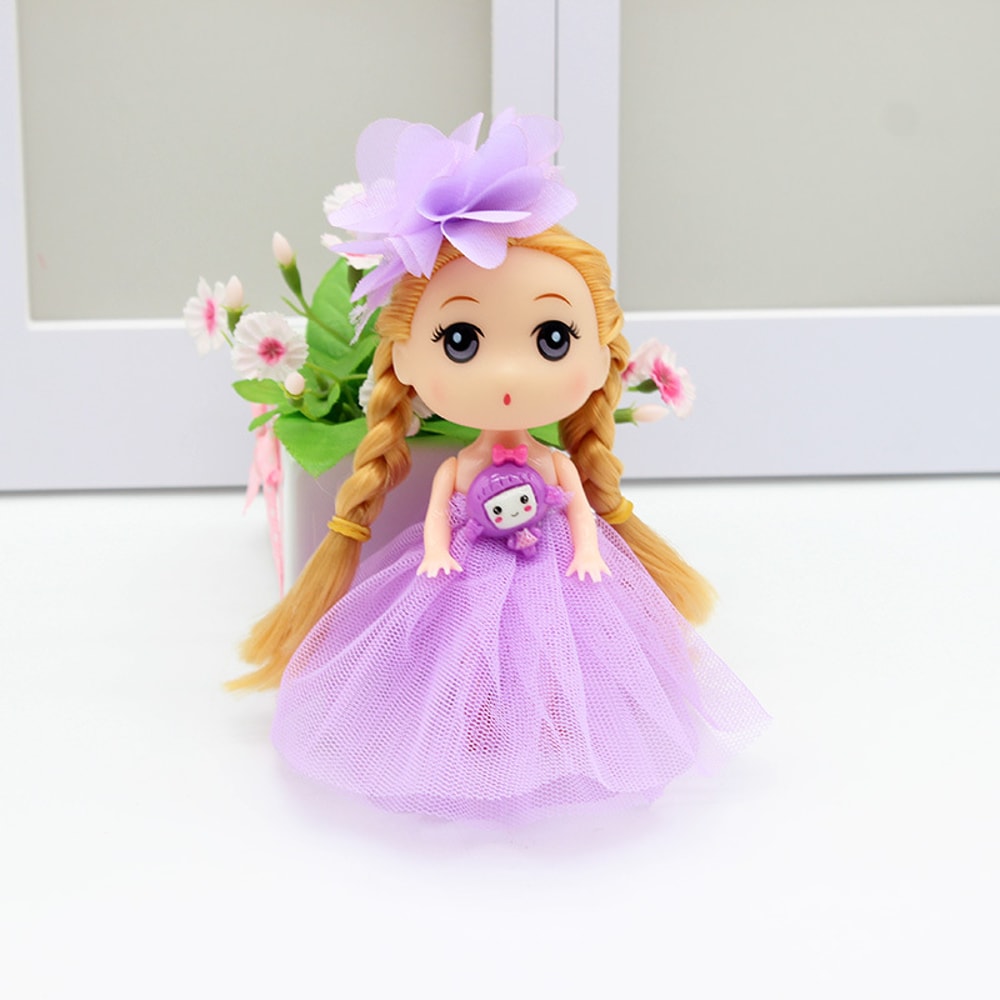Cute Confused Wedding Dress Doll Mini Princess Dolls For Girls Dollhouse Key Pendant Christmas Gif 5