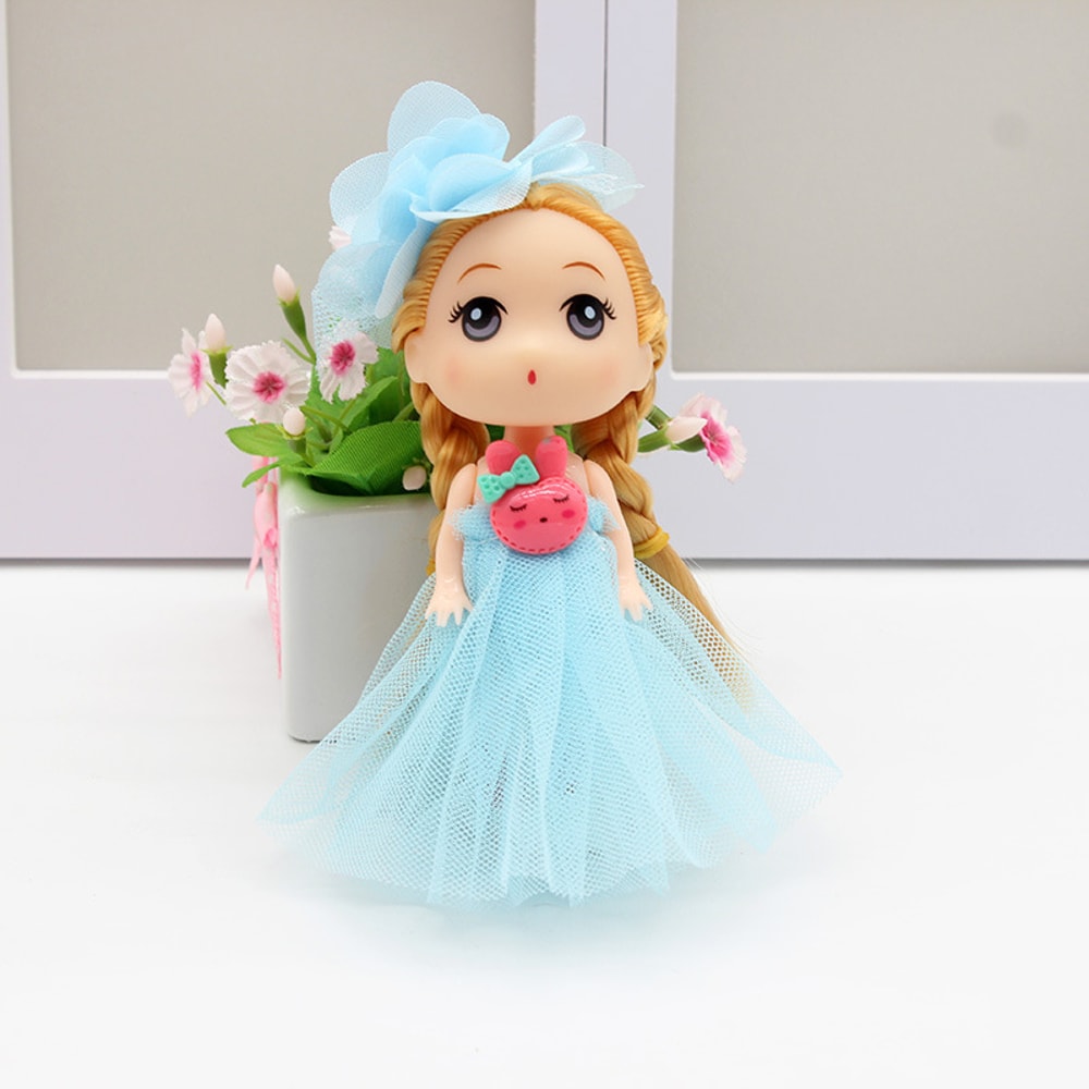 Cute Confused Wedding Dress Doll Mini Princess Dolls For Girls Dollhouse Key Pendant Christmas Gif 7