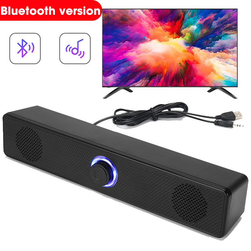 Bluetooth 4D Surround Sound Speaker with Deep Bass Soundbar for TV and PC