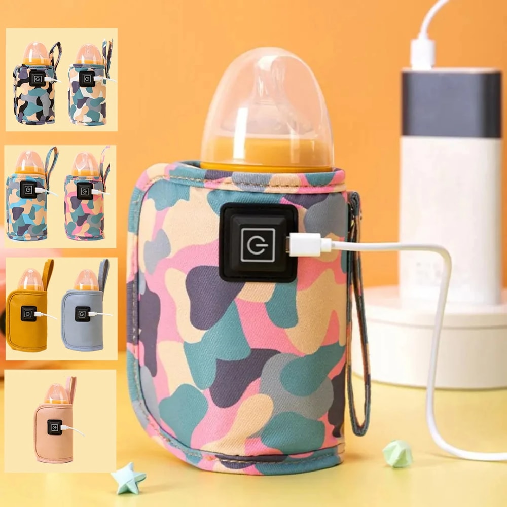 Portable USB Milk Bottle Warmer For Travel And Baby Feeding Insulated Nursing Bottle Heater 0