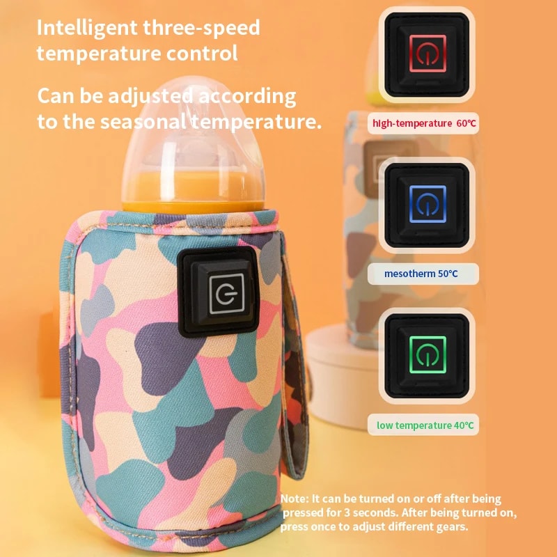 Portable USB Milk Bottle Warmer For Travel And Baby Feeding Insulated Nursing Bottle Heater 2