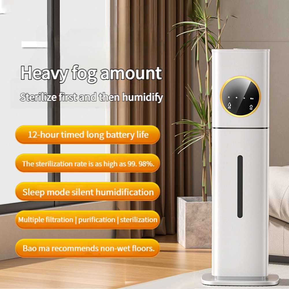 8L Smart Control Humidifier with LED Display Ultra Cool Mist for Home and Office